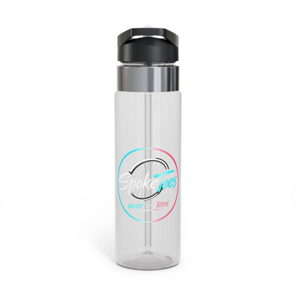 Spokes Ace 20oz Tritan Sport Bottle – Clear BPA-Free Hydration Bottle with Straw Lid